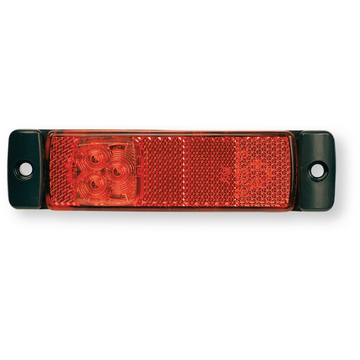 Feu gabarit rouge avec catadioptre 12-24 volts LED